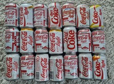 21 Stück alte "Coca Cola" Light Dosen, verschiedene Dosen,  Sammeldosen  #143