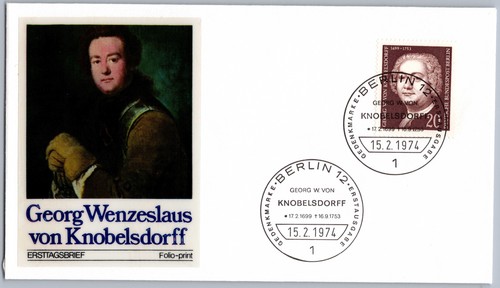 Berlin fdc 1974 georg - berlin,