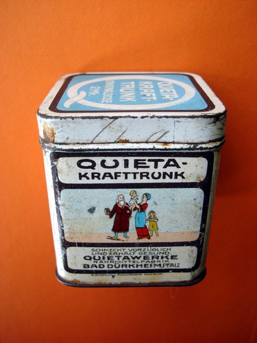Jugendstil blechdose quieta - jugendstil,