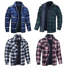 Herren Karierte Hemdjacke