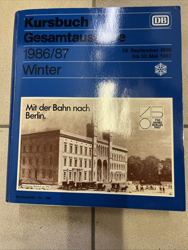 Kursbuch winter 1986 87 - db,