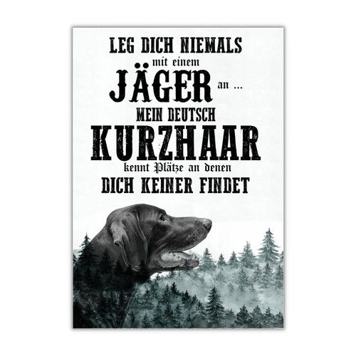 Schild deutsch kurzhaar - schild,