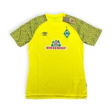 Werder Bremen Torwart Trikot Gr. L Shirt Umbro gelb kurzarm Wiesenhof 2021-22