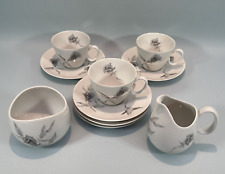 Rosenthal Continental China Raymond Loewy Jet Rose Tassen Untertassen Kanne Zuckerdose