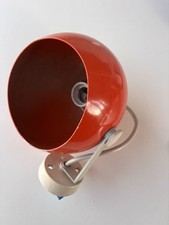 Vintage Orange Lampe: 1970er Jahr Wandleuchte, Metal, Panton, Dänisches Design.