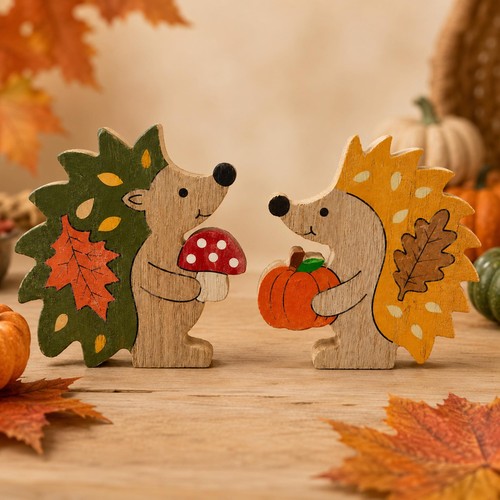 Igel deko holz herbstdeko - igel,