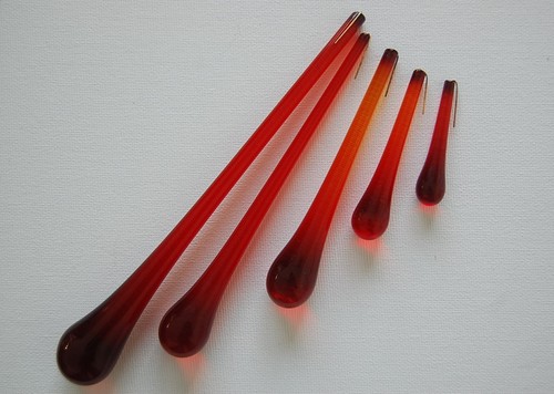 Murano glas tropfen rot - tropfen,