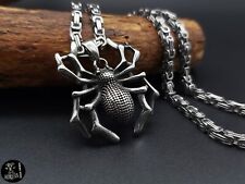 Kettenanhänger Spinne Chirurgenstahl 316 L Krebs Halskette NEU