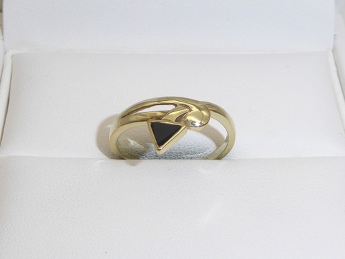 333 gold ring onyx onyxring - ring,