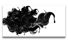120x60cm Leinwandbild Schwarze