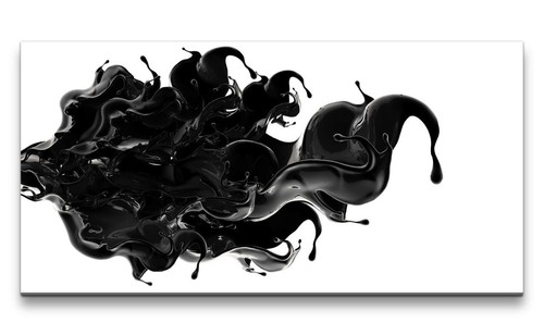 120x60cm leinwandbild schwarze - 120x60cm,