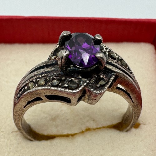925 silber ring amethyst - 925,
