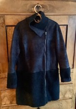 Wintermantel Mantel Damenmantel Lammfell Imitat M Montgomery Schwarz