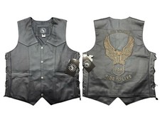 Lederweste Herren Bikerweste