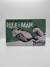 Blechschild Norton Motorräder