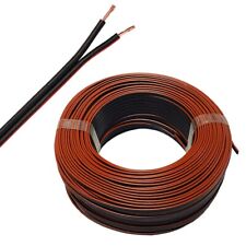 Lautsprecherkabel 2x0,75mm² High End Voll-Kupfer Audio Boxen Kabel schwarz-rot