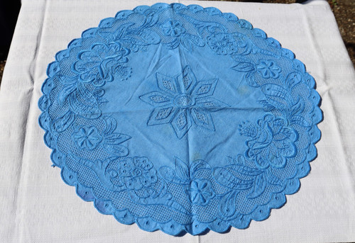 Tischdecke deckchen blau - deckchen, rund