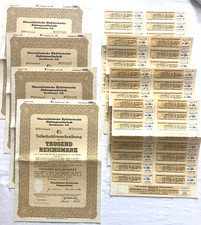 Teilschuldverschreibung Oberschlesische Hydrierwerke 1000 Reichsmark  4%  1943