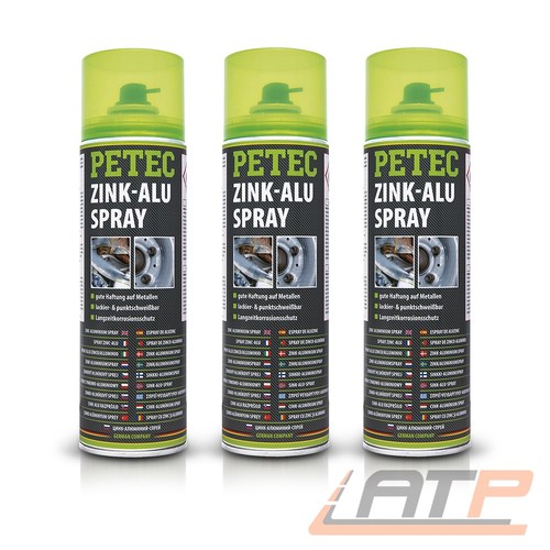 Petec 500ml zink alu - 3x, zink-alu-spray