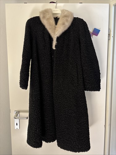 Vintage pelzmantel schwarz - vintage,