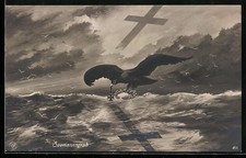 Künstler-AK Seemannsgrab