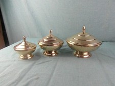 Deckelschale Set 1950 Messing