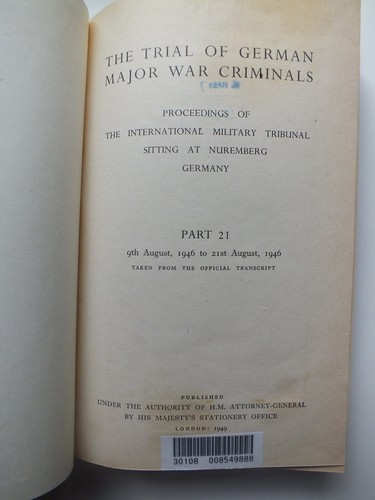 Nuremberg trials 21 - pt.,
