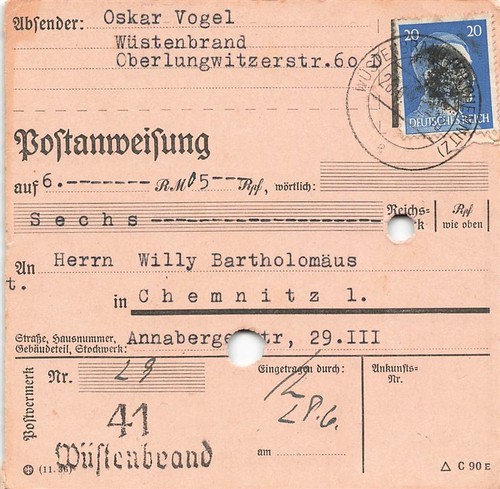 891376 sbz postanweisung - sbz,