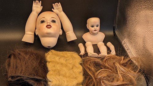 Antike biskuit puppe - antike, 2