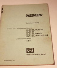 Betriebsanleitung | Webasto