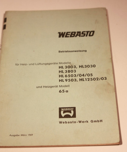 Betriebsanleitung webasto - betriebsanleitung,