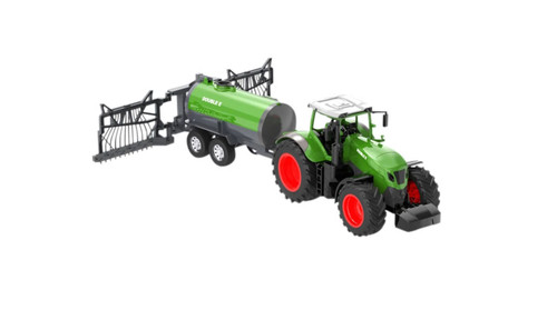 Farm traktor mit - traktor, fasswagen