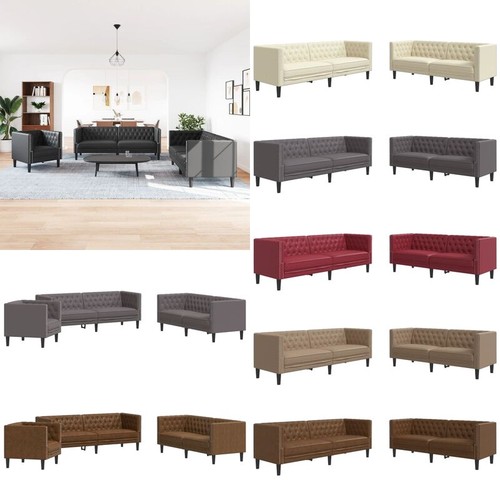 Tlg chesterfield sofa - 2/3-tlg., set