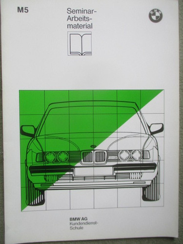 Bmw arbeitsmaterial e34 6 - bmw, m5