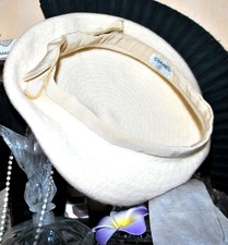 CHANEL Hut Wollmütze Creme Authentic Chanel VINTAGE 1980-1990 T52