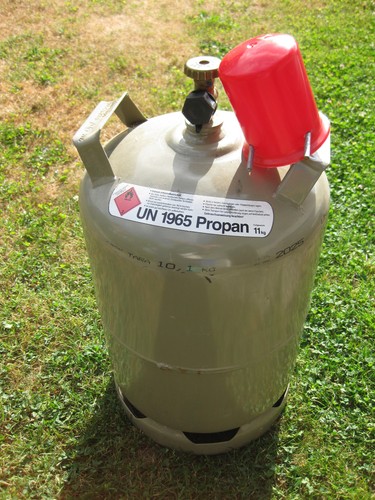Stahl gasflasche grau - gasflasche, kg