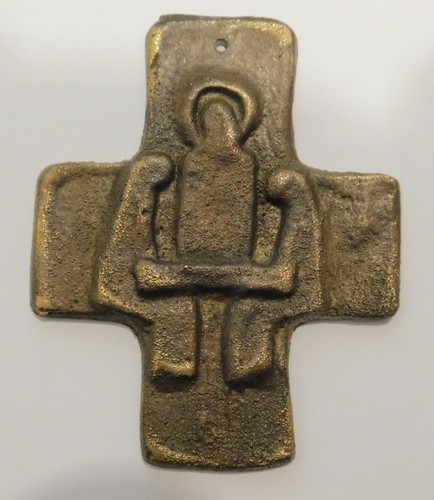 Kleines bronze kreuz abendmahl - kleines,