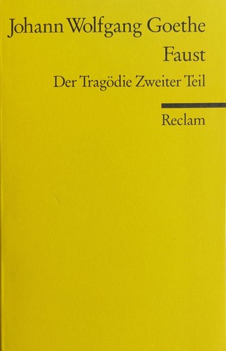 Faust der tragödie zweiter - tragödie,