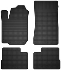 Gummifußmatten für: Renault  Twingo II (bj. 2007-2014) Schwarz Automatten 4-tlg 