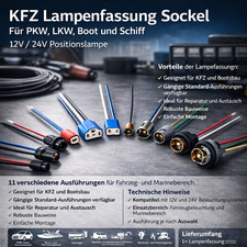 KFZ Lampenfassung Sockel für