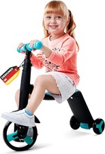 Laufrad Dreirad Roller 3 in 1 Lauffahrrad für Kinder Kinderdreirad Trike