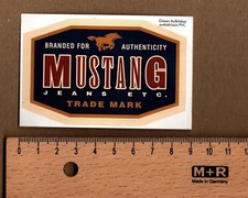 Alter Aufkleber Mustang Jeans (B)