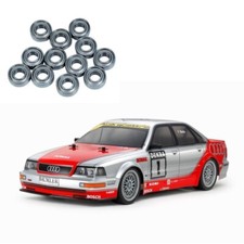 Tamiya Audi V8 1992 4WD Tourenwagen TT-02 1:10 Bausatz + Kugellager - 58699KU