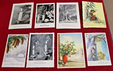 antike Weihnachtskarten Weihnachten wellen Rand (20)