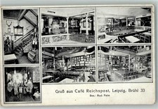 13546682 - 7000 Leipzig Cafe Reichspost Gastraum Billardtisch Musikkapelle