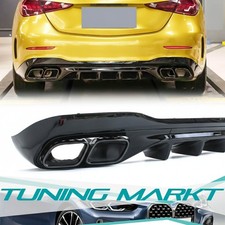 Heckdiffusor Auspuff schwarz