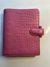 Filofax rosa Tasche Leder