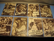 IFB-NF Konvolut 12 x Filmprogramme. Cowboy,Western Filme 1950-60.Jahre-Stars