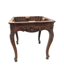 Original Barock-Hocker Dresden Sachsen Mitte 18. Jh. datiert 1742