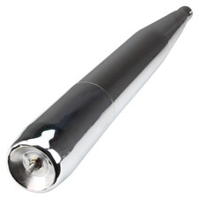 AUSPUFF 28mm Chrom für Hercules Sachs Mofas, Prima 2, 3, 4, 5, 6 Hercules Optima